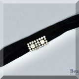 J101. Velvet choker with rhinestones. - $10 